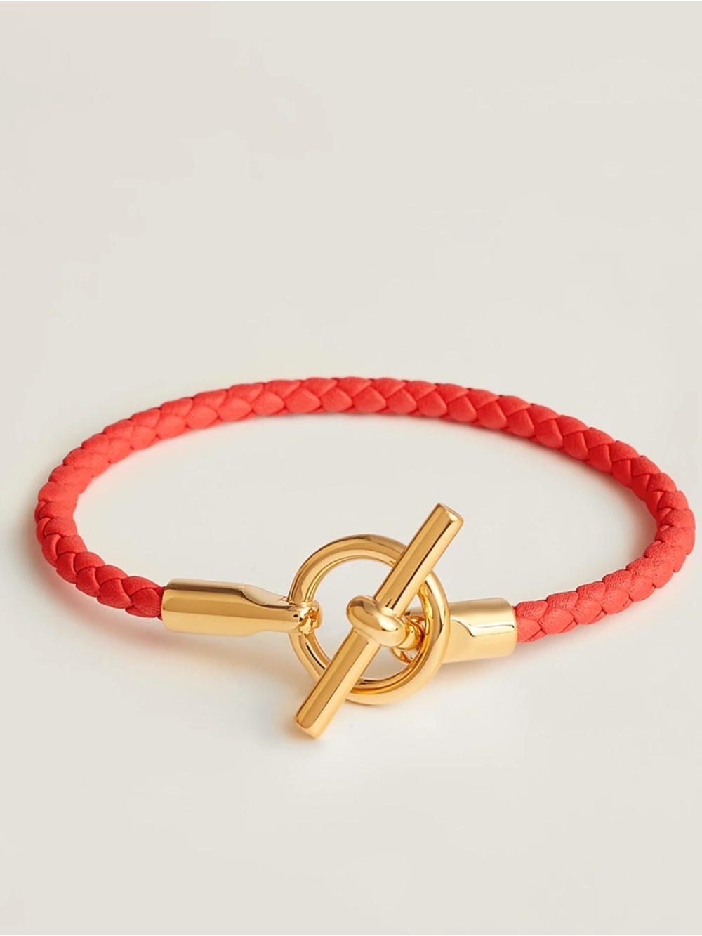Hermes Glenan bracelet- Rose Texas in Yellow Gold Finish